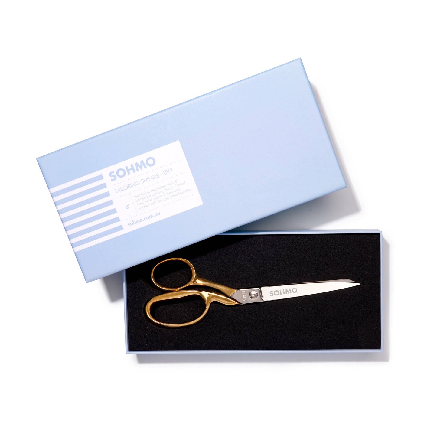 SOHMO Tailoring Shears (8" Gold, Left Handed)