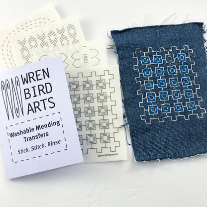 Wrenbirdarts - Washable Mending Transfers #5 Lavender Patterns