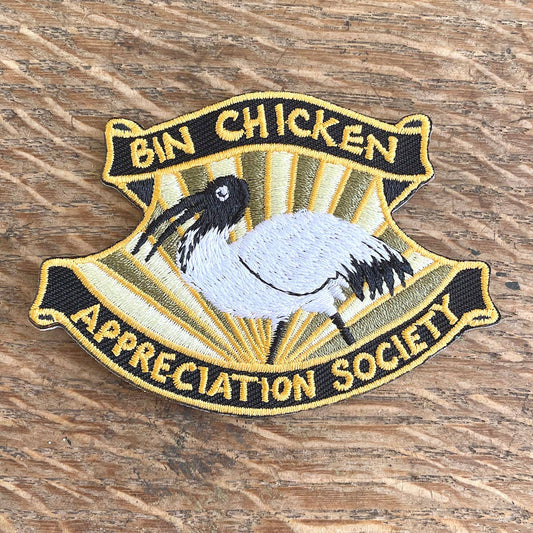 Bridget Farmer Printmaker 'Bin Chicken Appreciation Society' Embroidered Patch