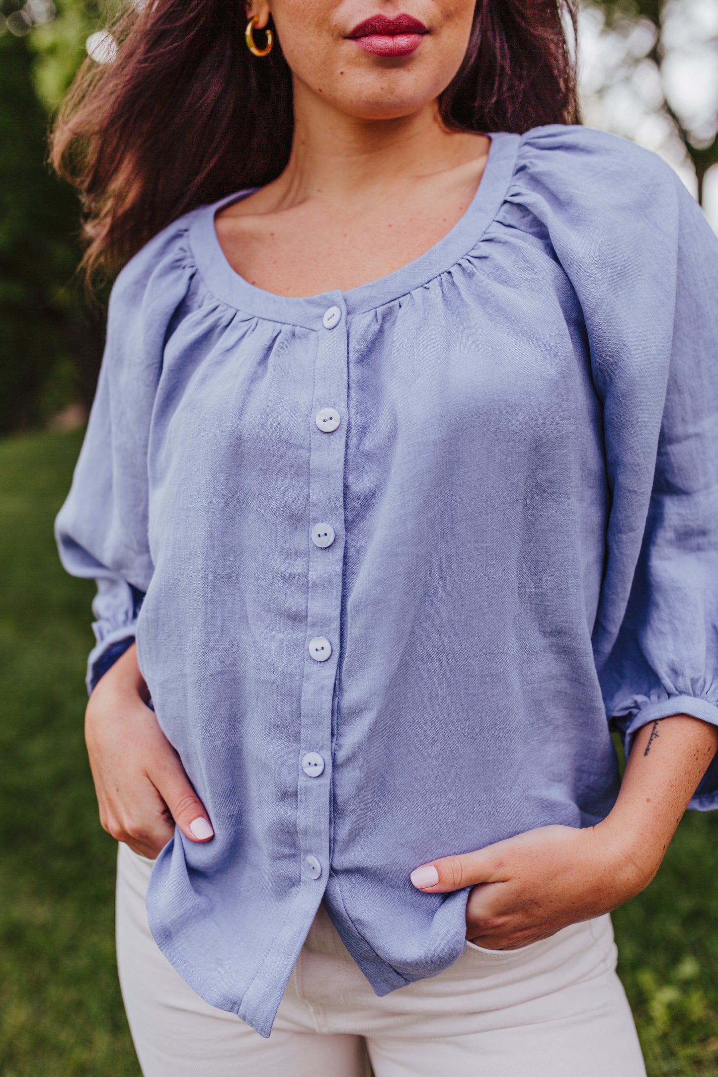 Sewing Patterns by Masin Amalfi Blouse PDF Pattern