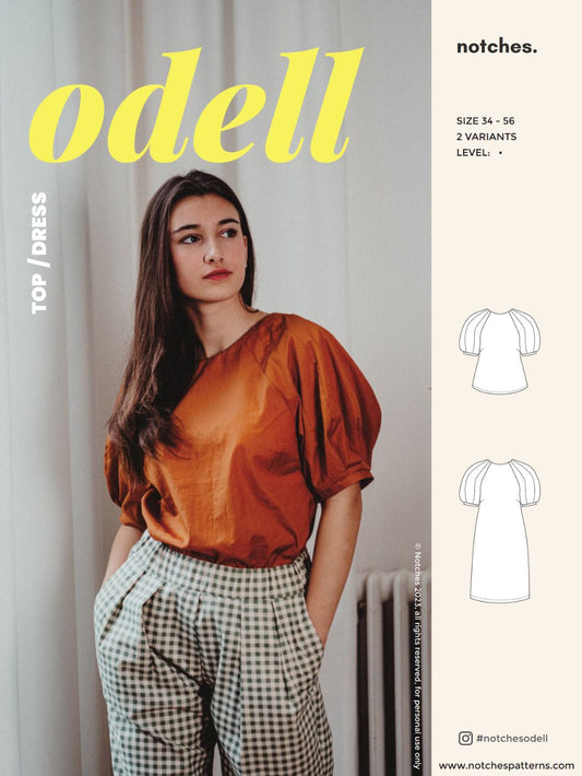 Notches Odell Top and Dress PDF Pattern
