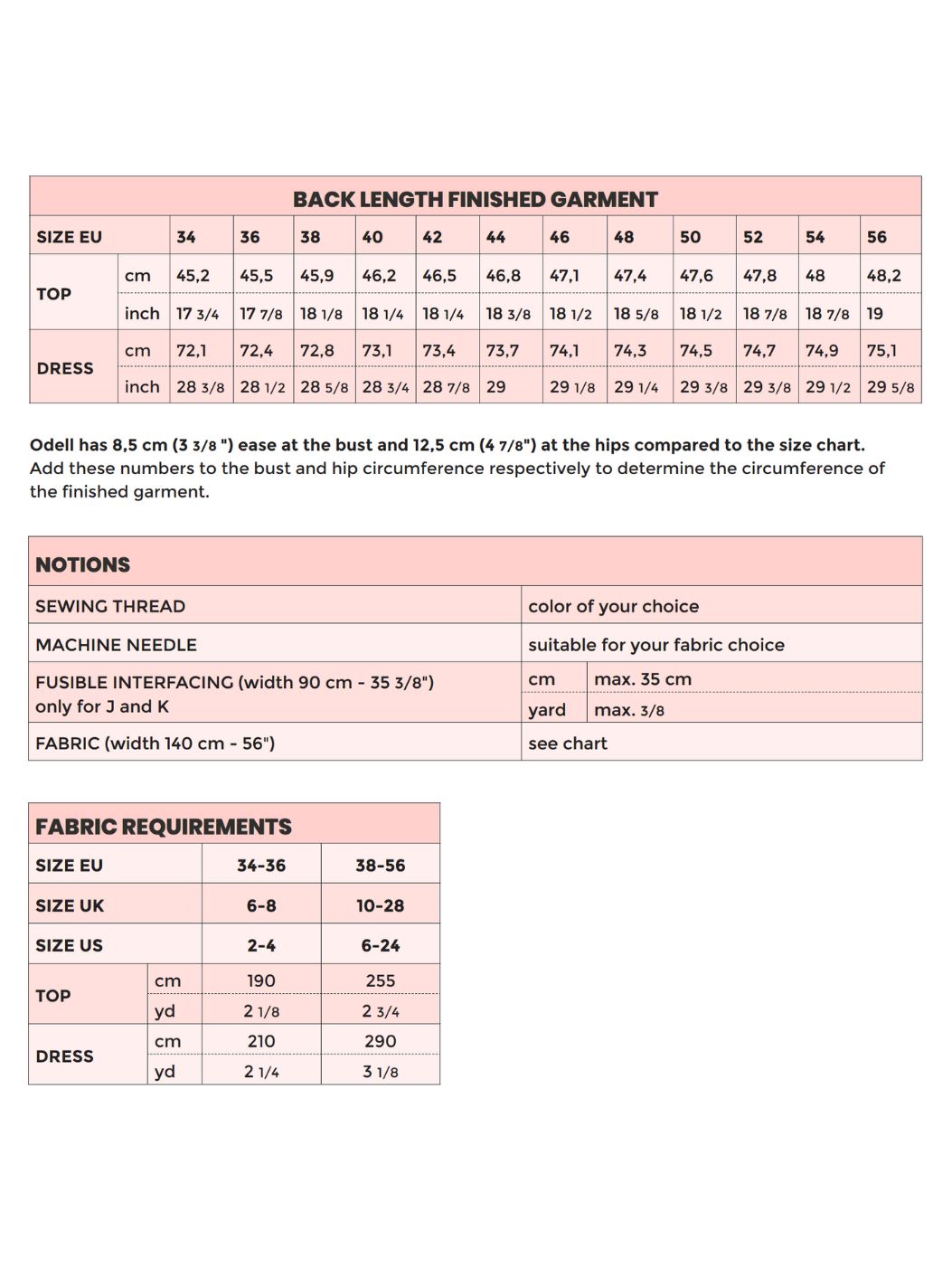 Notches Odell Top and Dress PDF Pattern