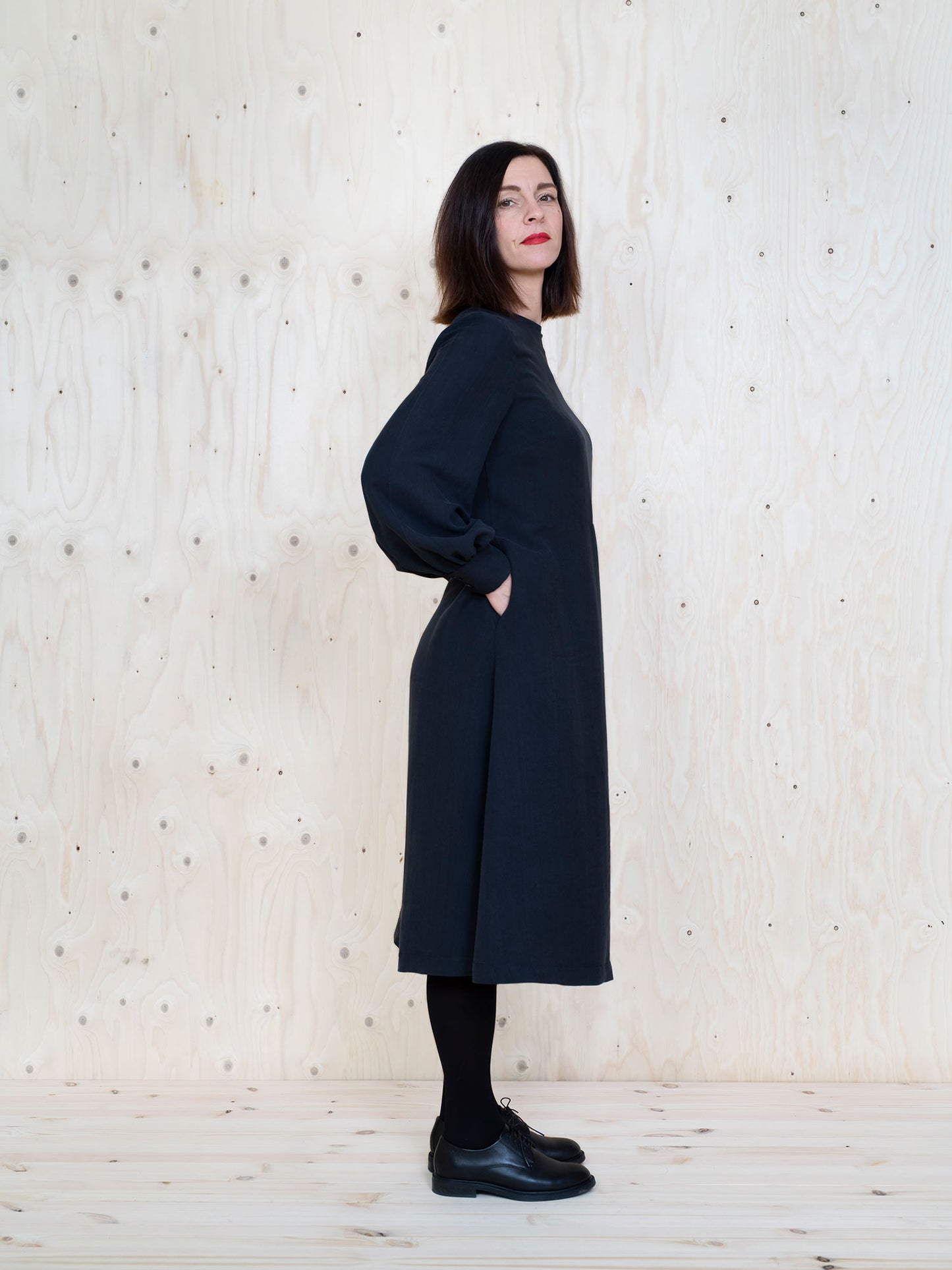 The Assembly Line Multi Sleeve Midi Dress