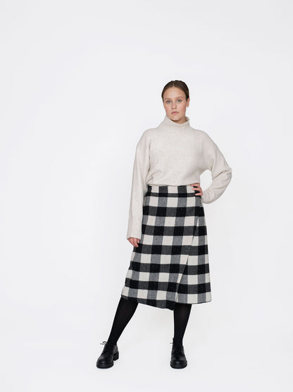 The Assembly Line Asymmetric Midi Skirt