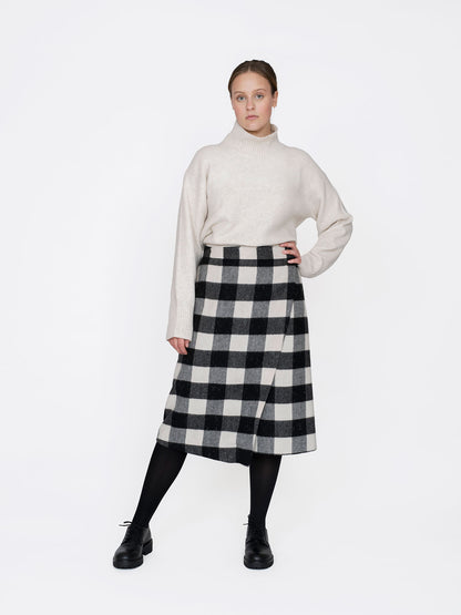 The Assembly Line Asymmetric Midi Skirt