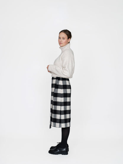 The Assembly Line Asymmetric Midi Skirt