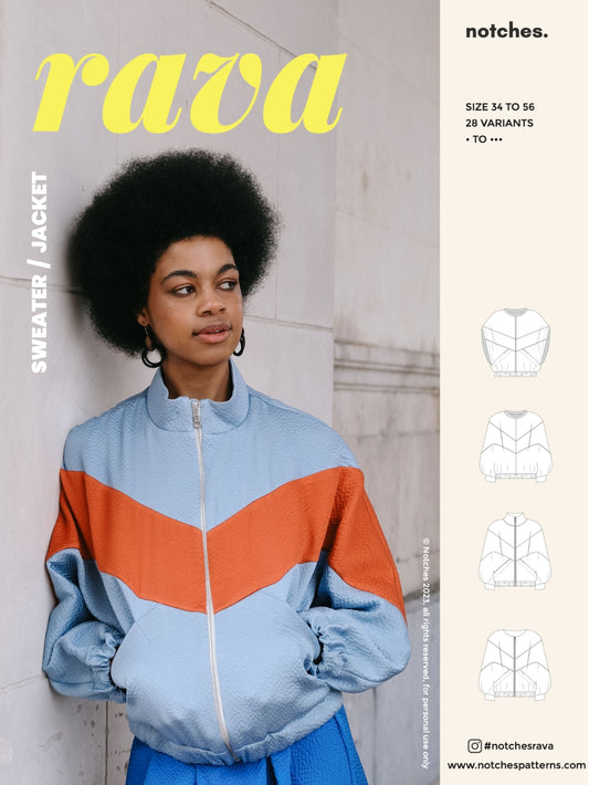 Notches Rava Sweater and Jacket PDF Pattern