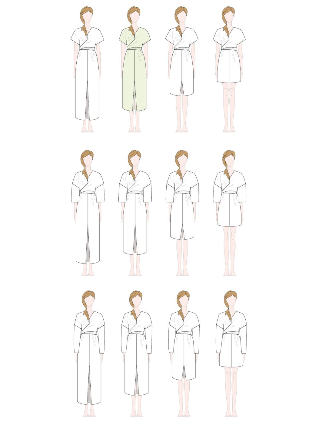 Notches Judy Top, Dress and Skirt PDF Pattern