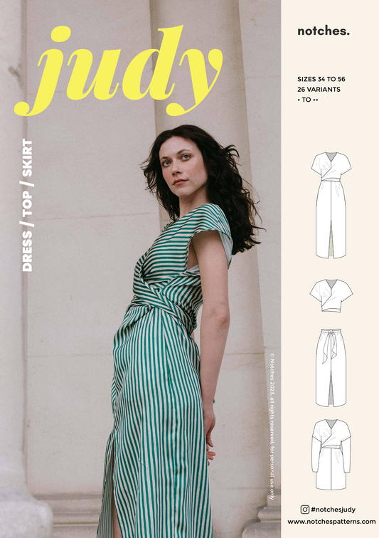 Notches Judy Top, Dress and Skirt PDF Pattern