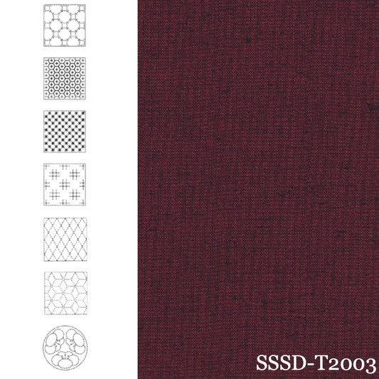 BeBe Bold Seven Sashiko Patterns (Red)