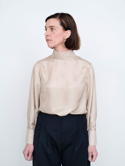 The Assembly Line Tie Bow Blouse