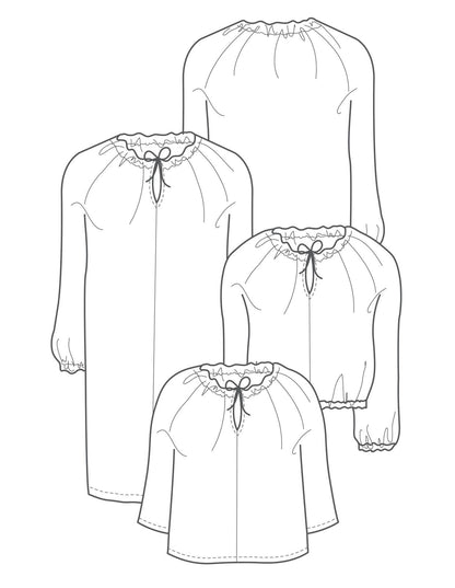 The Maker's Atelier Gathered Neck Dress and Top