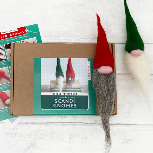 Bergin & Bath Needle Felting Kit: Scandi Gnomes