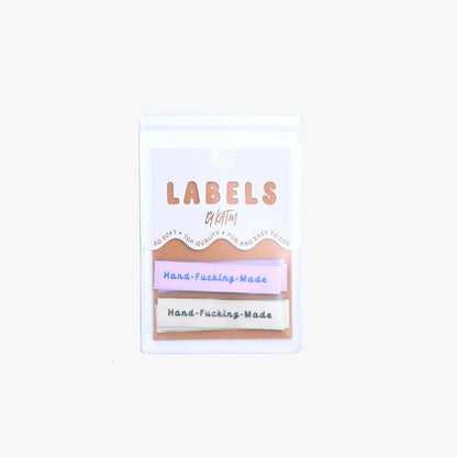 Kylie and The Machine 'Hand-F*cking-Made' Woven Sewing Labels