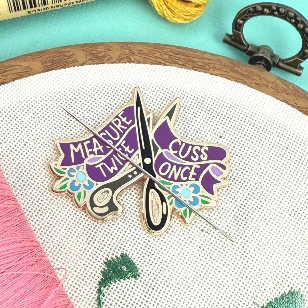 Jubly-Umph 'Measure Twice Cuss Once' Needle Minder
