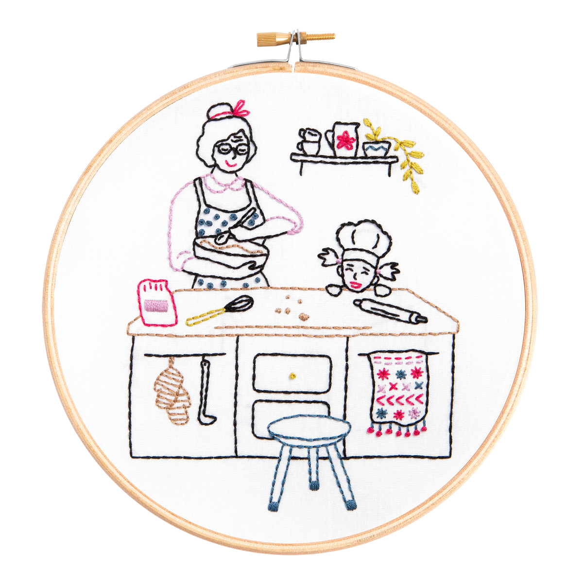 Hawthorn Handmade Wonderful Women Embroidery Kit (Baking)
