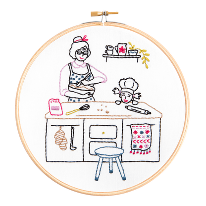 Hawthorn Handmade Wonderful Women Embroidery Kit (Baking)