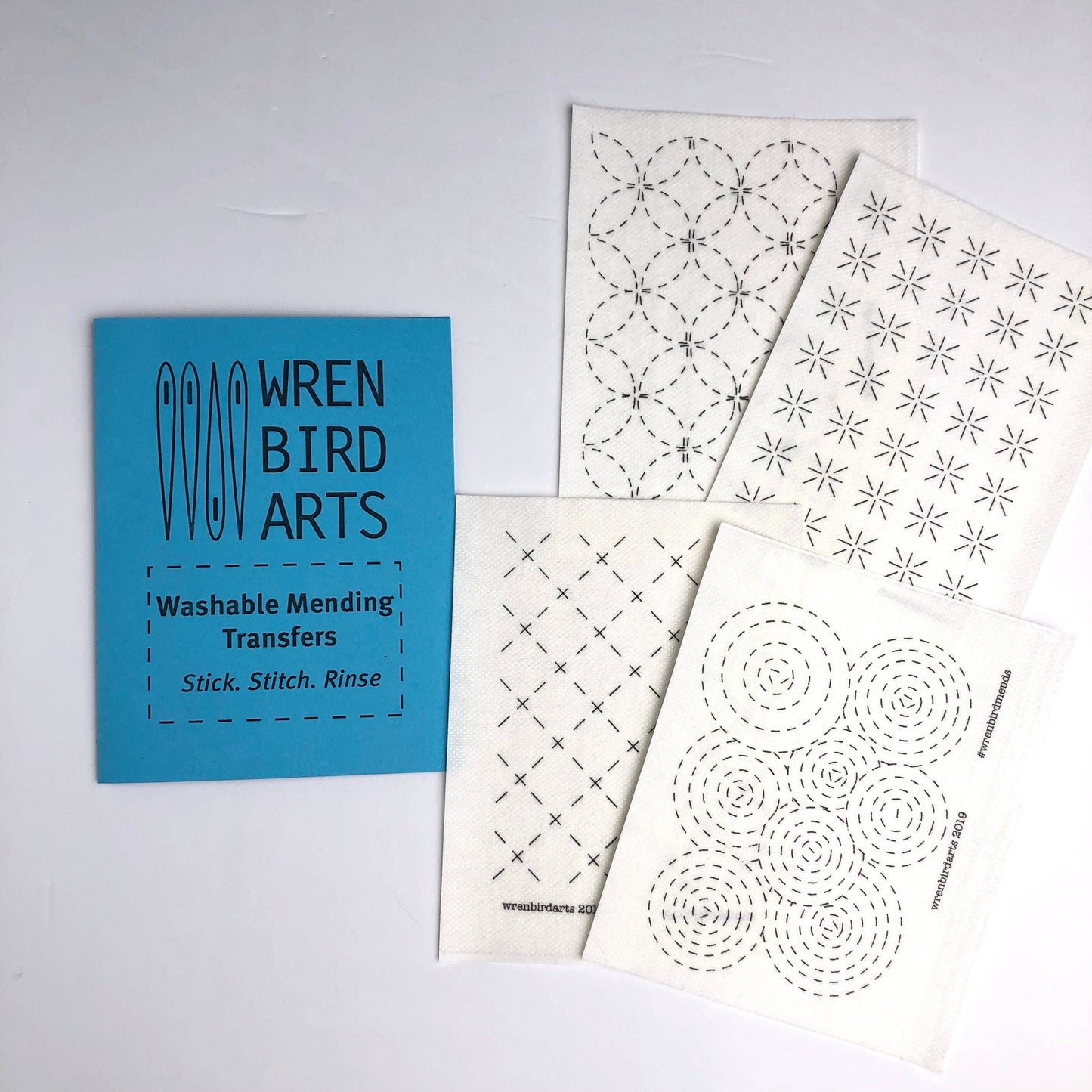 Wren Bird Arts Washable Mending Patterns Set #1