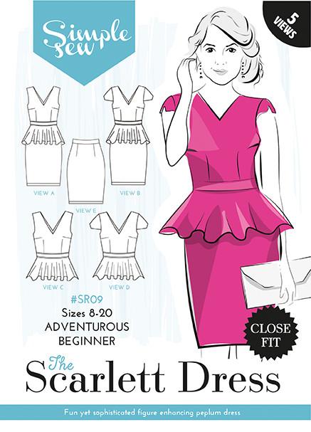 Simple Sew Bundle of Two Dress Patterns (Scarlett Dress and Loretta Dress)