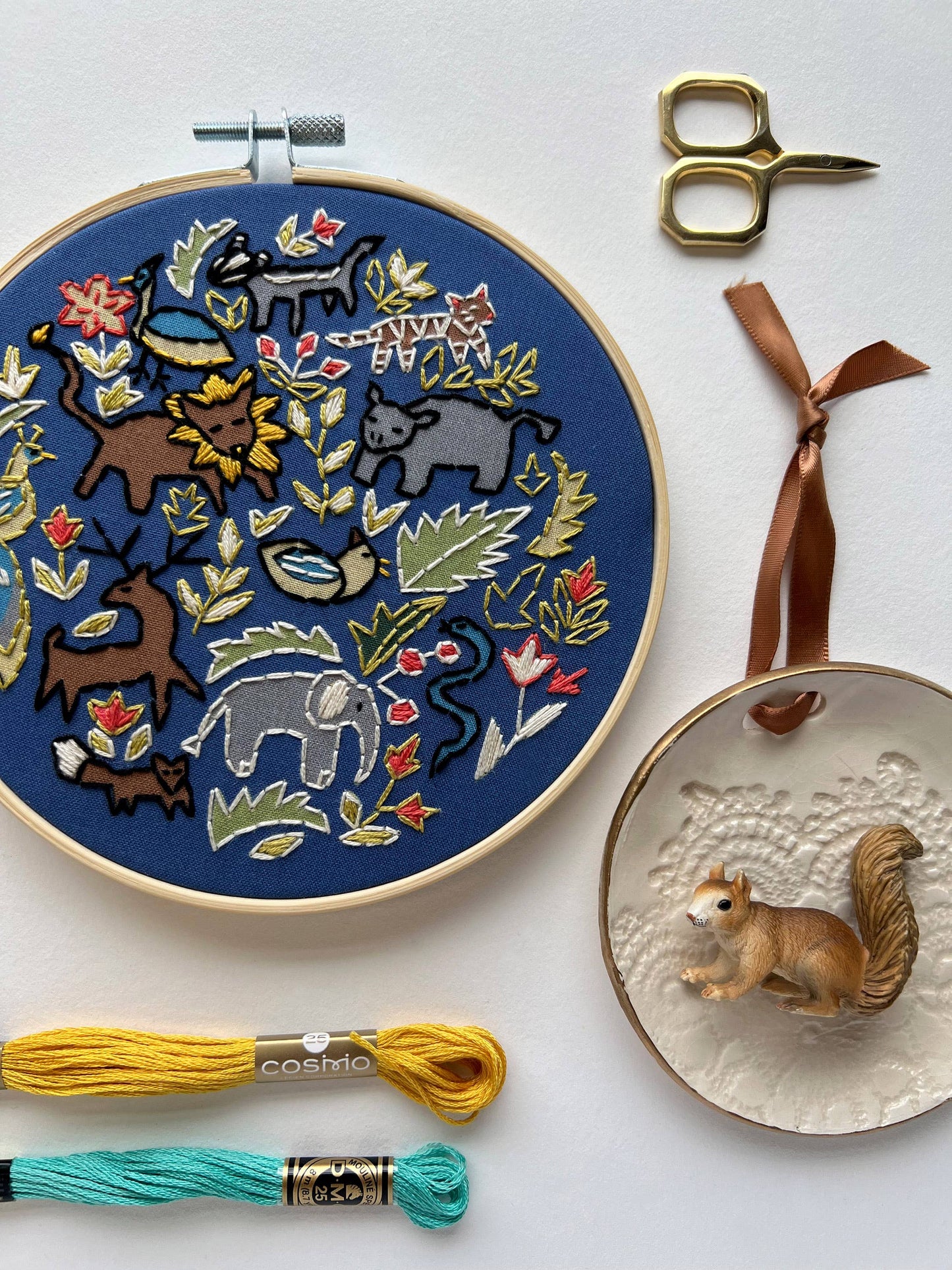 Rikrack Wildlife Embroidery Kit