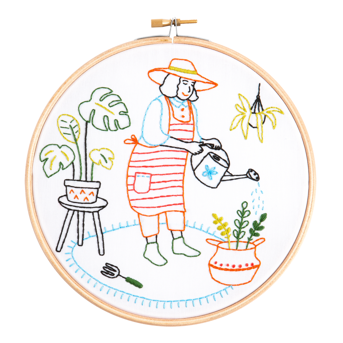 Hawthorn Handmade Wonderful Women Embroidery Kit (Gardening)