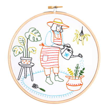 Hawthorn Handmade Wonderful Women Embroidery Kit (Gardening)