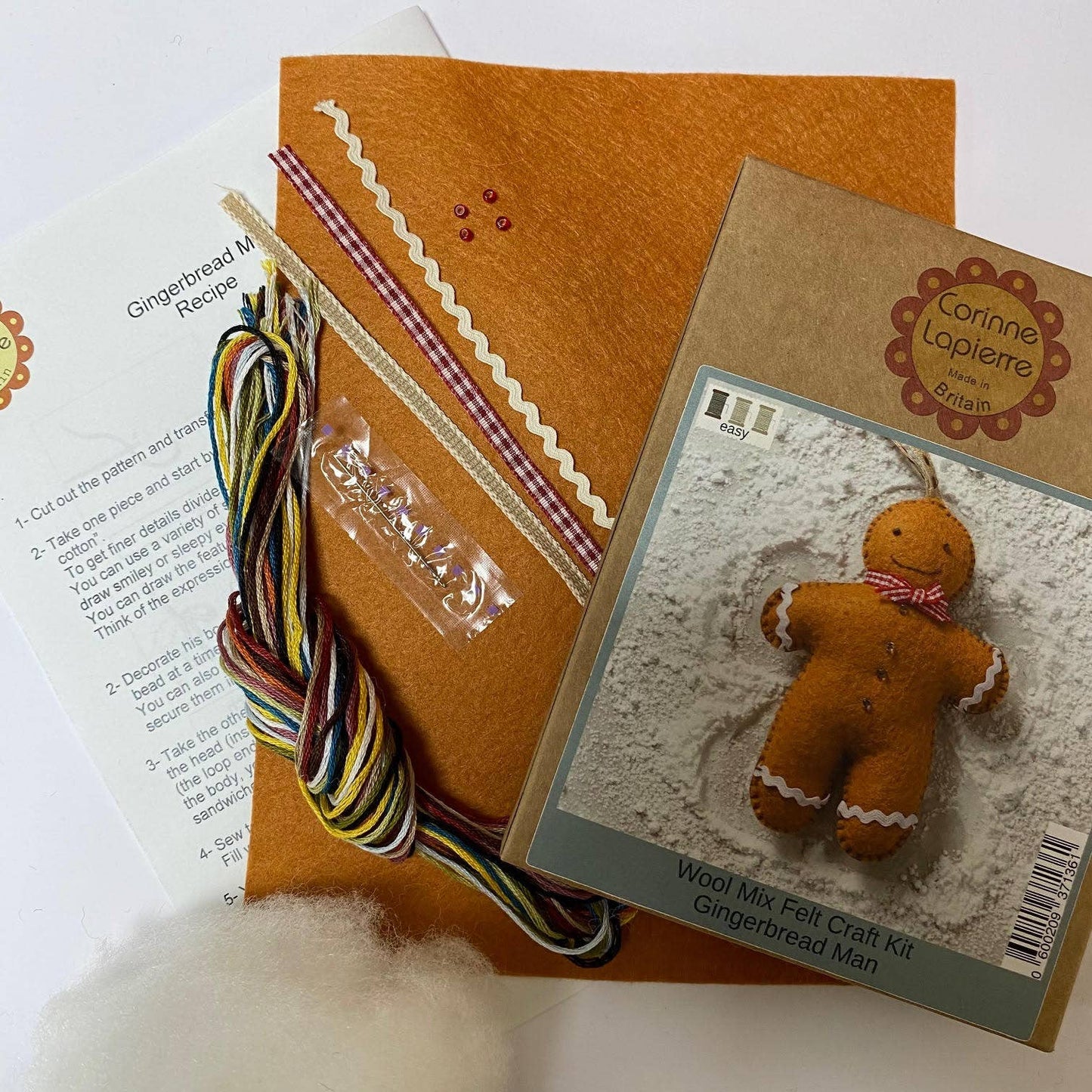 Corinne Lapierre Gingerbread Man Felt Craft Mini Kit