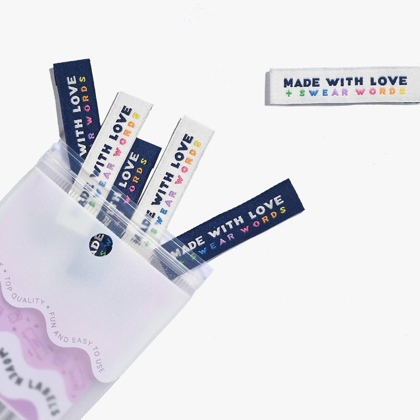 Kylie and the Machine 'Made With Love + Swear Words' Sewing Labels