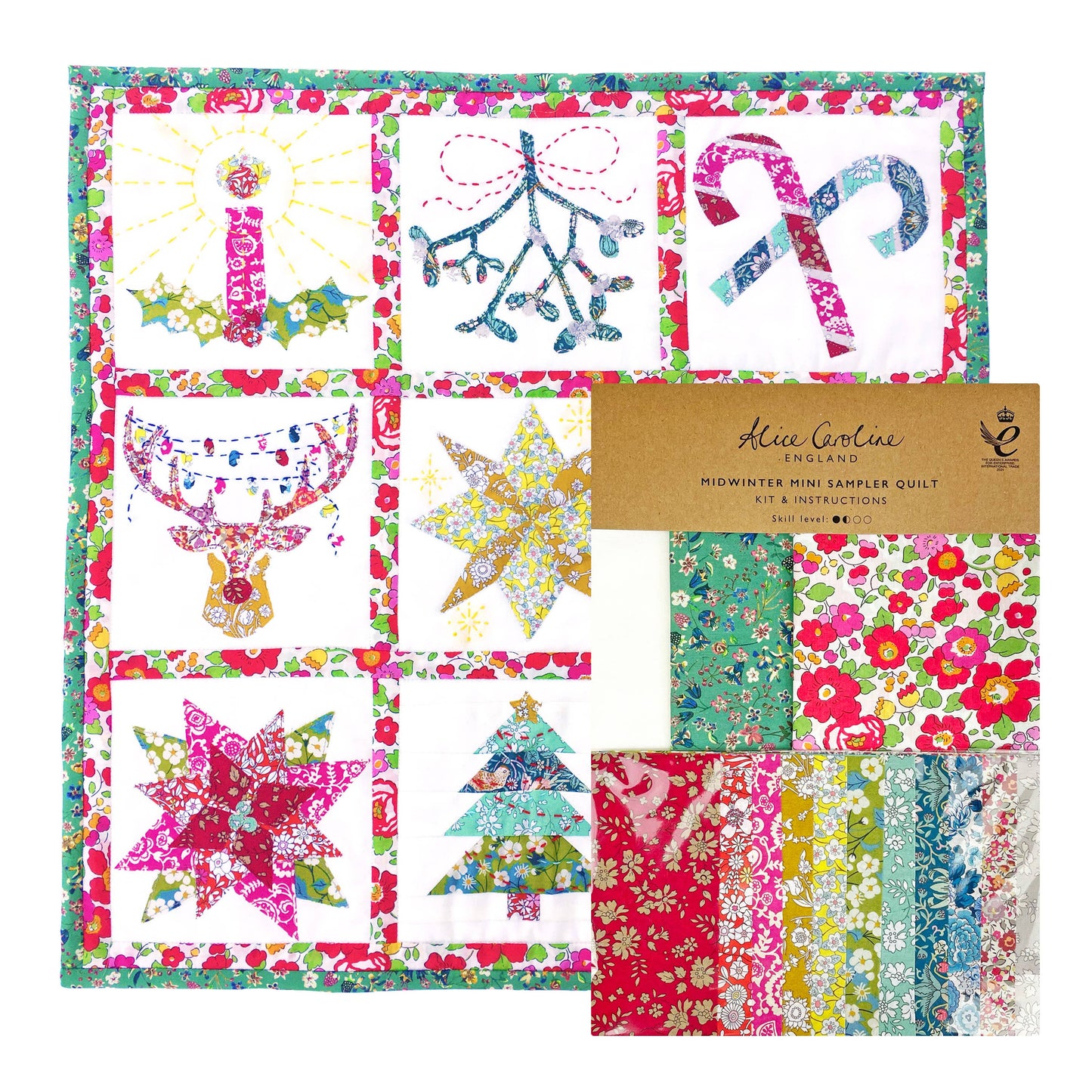 Alice Caroline Christmas Mini Sampler Quilt Kit