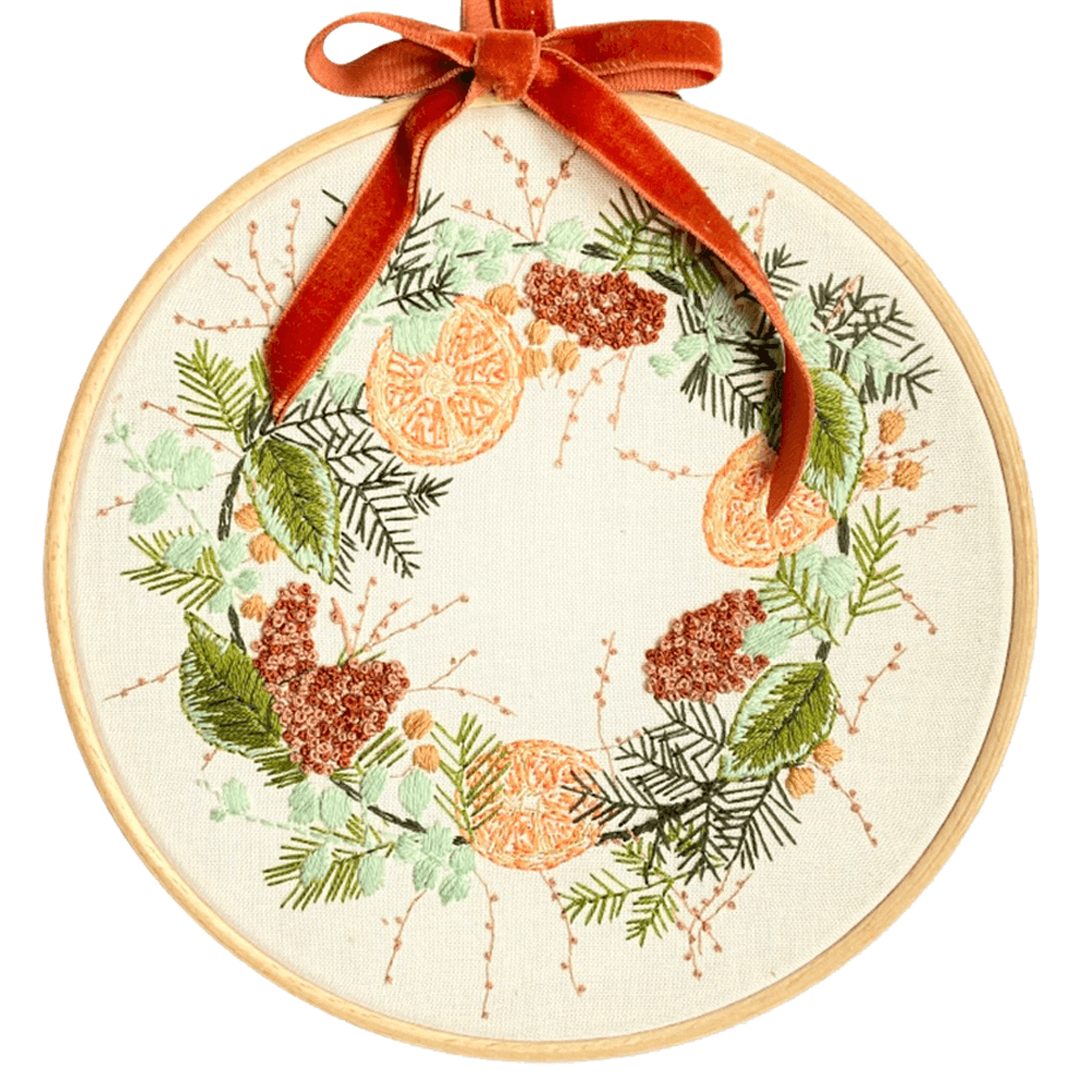 Stitch Happy Wild Wreath Modern Embroidery Kit