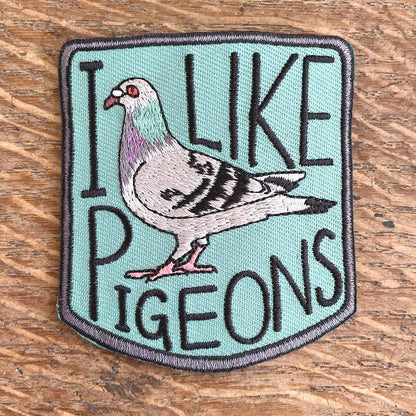 Bridget Farmer 'I Like Pigeons' Embroidered Patch