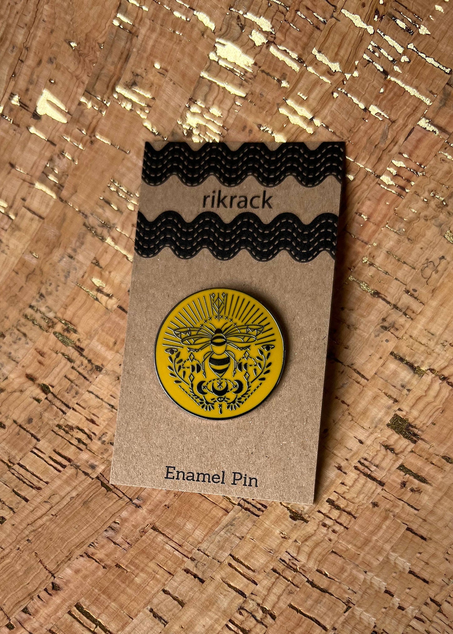 Rikrack Bee Enamel Pin