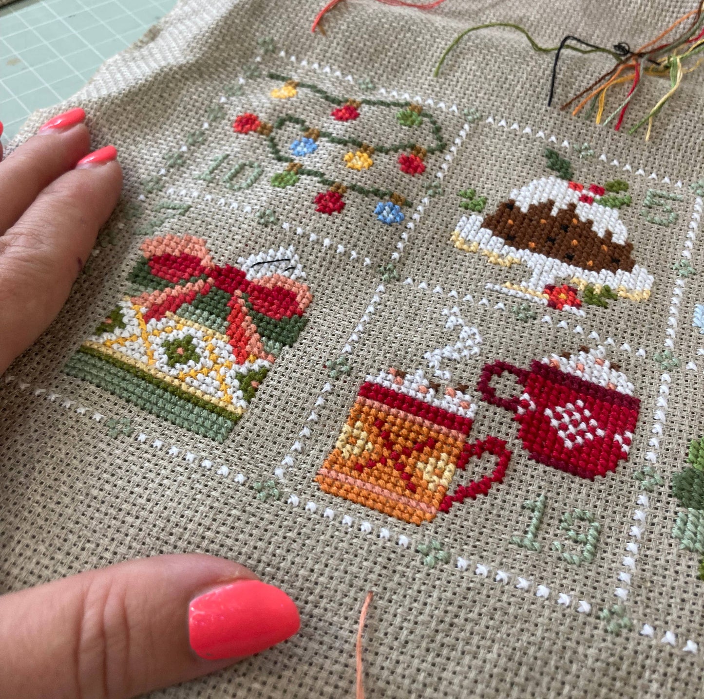 Love Poppet Feeling Festive Advent Cross Stitch Kit