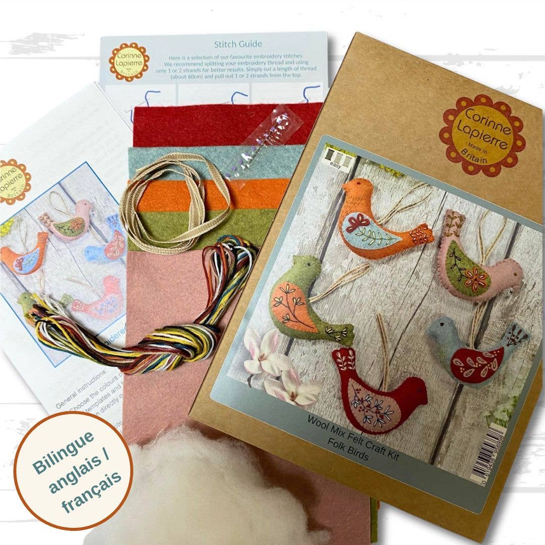 Corinne Lapierre Limited Five Birds Felt Craft Kit