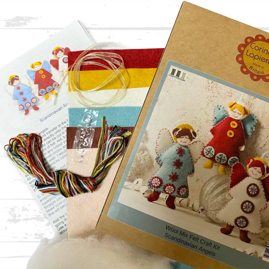 Corinne Lapierre Scandinavian Angels Felt Craft Kit