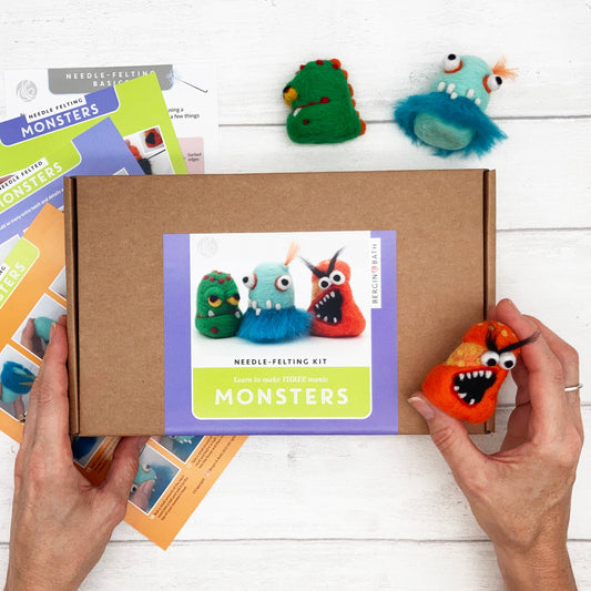 Bergin & Bath - Needle Felting Kit - Monsters