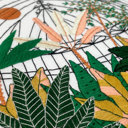Embroidery and Sage Botanical Greenhouse Garden Embroidery Kit