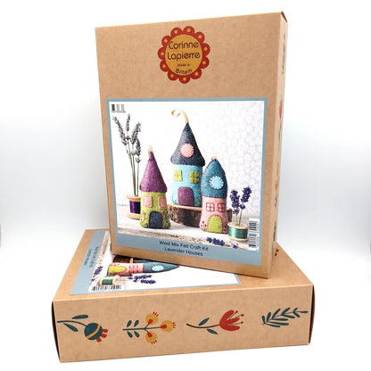 Corinne Lapierre Lavender Houses Felt Craft Kit