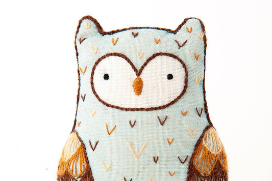 Kiriki Press Horned Owl Embroidery Kit