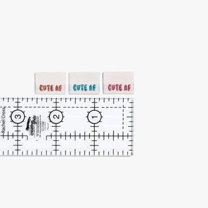 Kylie and The Machine 'Cute AF!' Woven Sewing Labels