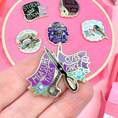 Jubly-Umph 'Measure Twice Cuss Once' Needle Minder