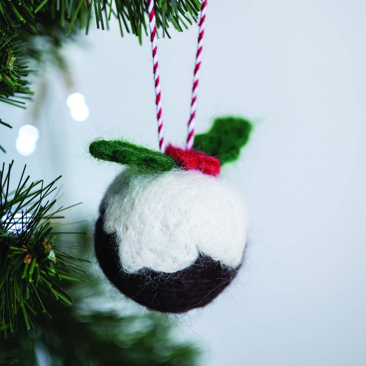 Bergin & Bath Needle Felting Kit: Two Christmas Puddings