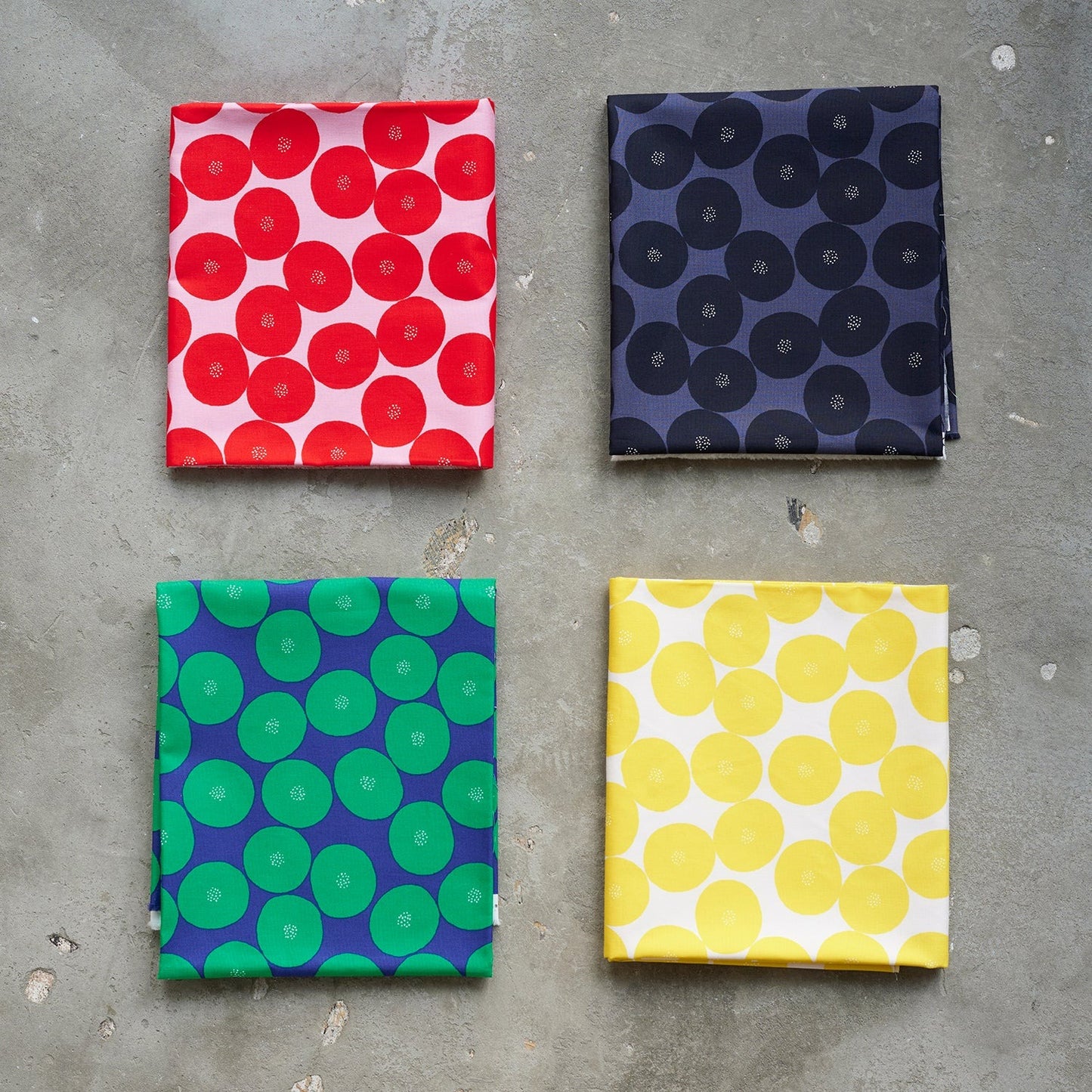 Echino by Kokka Muddy Works Anpan ($56/metre)