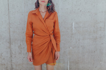Sewing Patterns by Masin Atlas Wrap Dress PDF Pattern