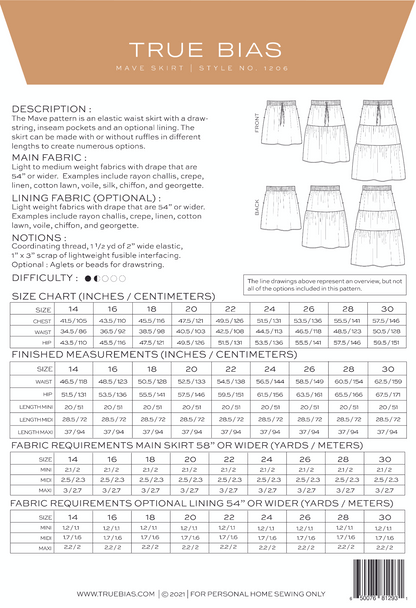 True Bias Mave Skirt