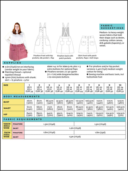 Tilly and the Buttons Bobbi Skirt and Pinafore