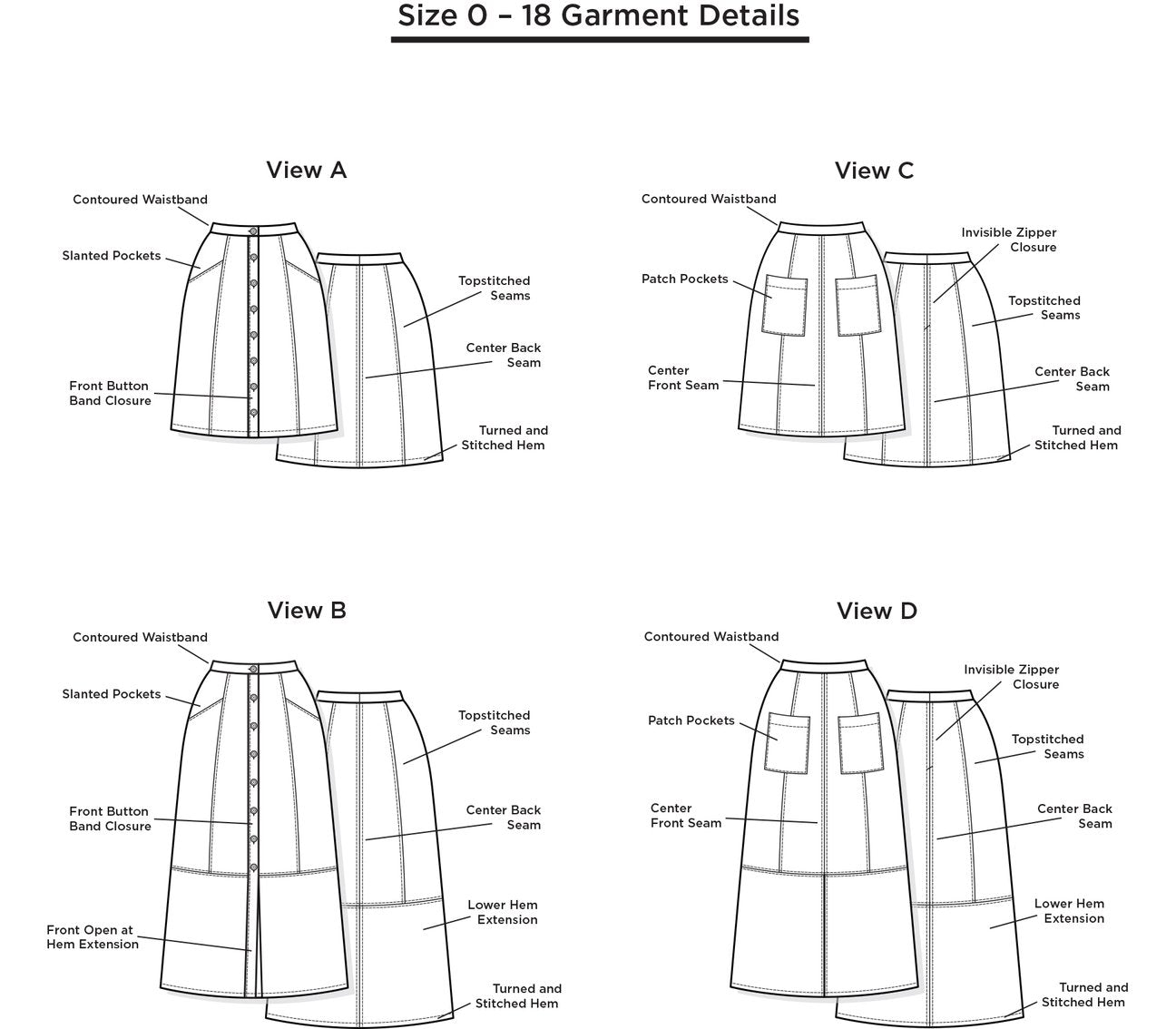 Grainline Studio Reed Skirt