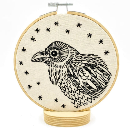 Hook, Line & Tinker Raven Nevermore Complete Embroidery Kit